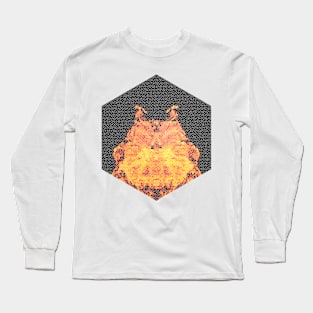 Fire hexagon abstract - Fire sign - The Five Elements Abstract  Symbol Long Sleeve T-Shirt